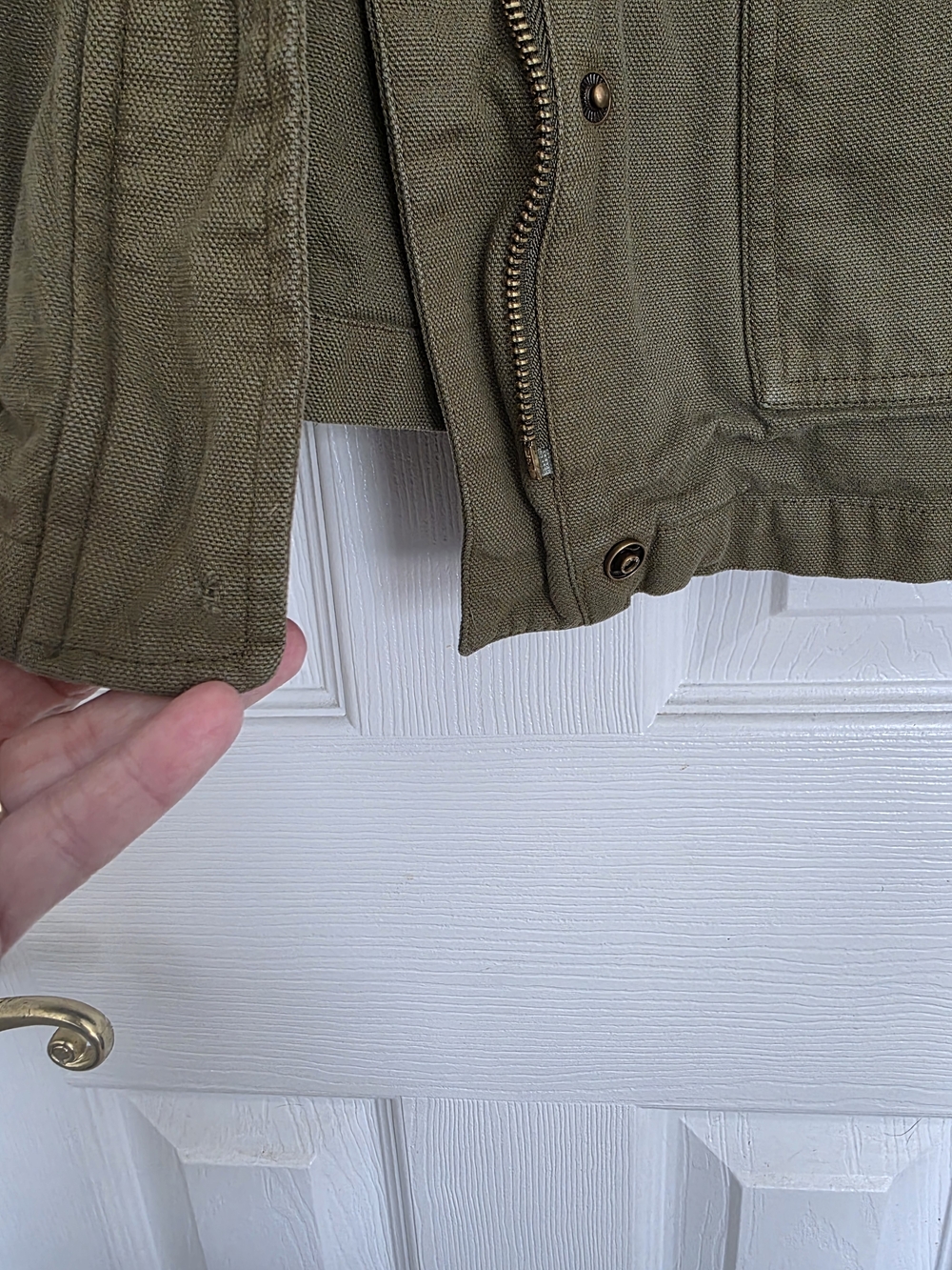 Olive Green Womens Utility Jacket. NWOT - Picture 6 of 9